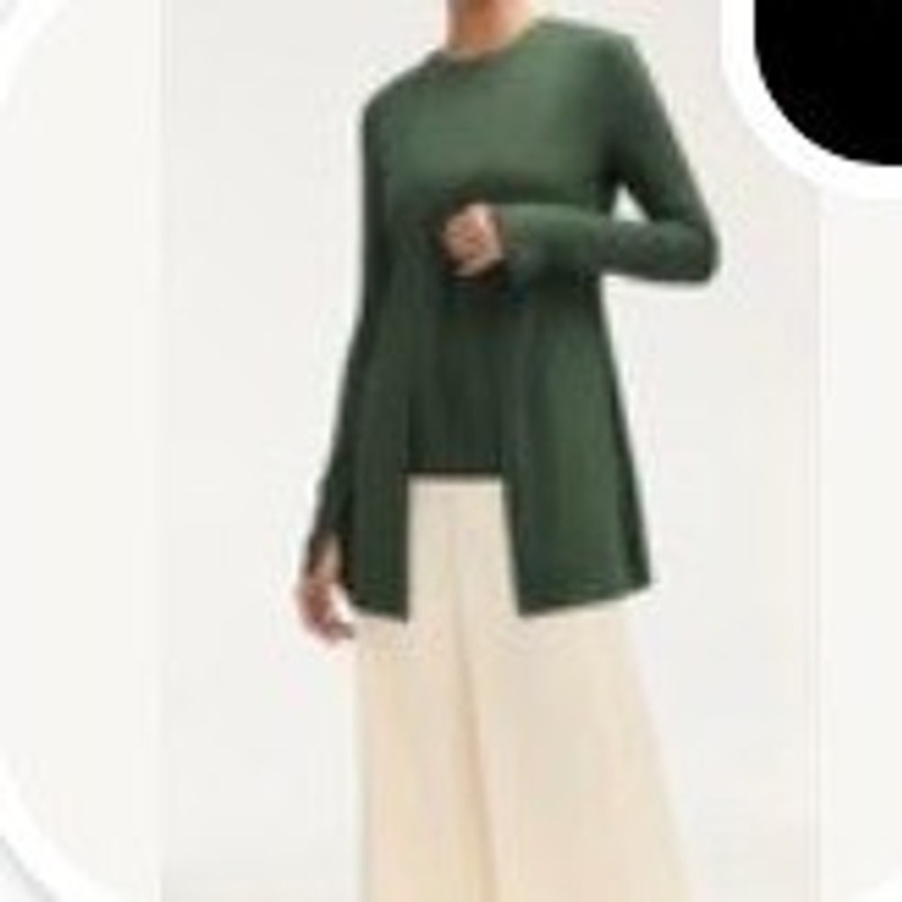 Veiled New York Forest Green Bamboo 2 Piece Tank and Tie Front Cardigan Set XL